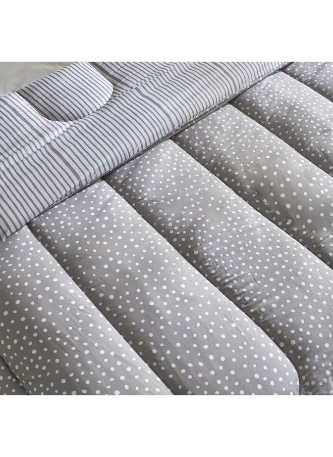 Home Box Ontario Clove 3-Piece Printed Microfiber King Comforter Set 240 x 220 cm  - Image 3