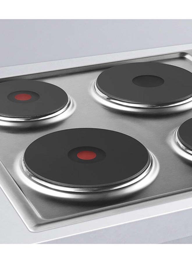 GLEMGAS Builtin Electric Hob 4 Electric Plates 58.5CM Side Control Steel  - Image 2
