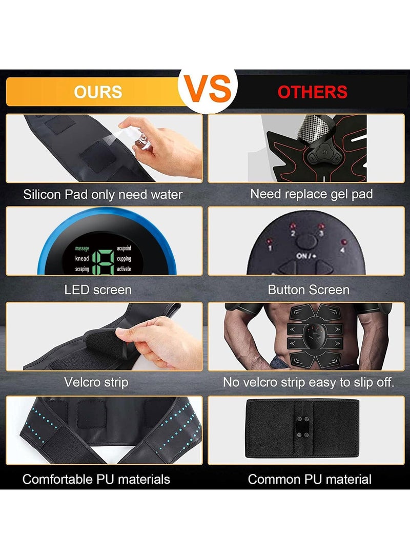 Generic Muscle Stimulator, Abs Trainer AbdominalMuscle Toner Electronic Toning Belts WorkoutHome Fitness Device with USB Rechargeable forAbdomen Arm Leg Men and Women  - Image 4