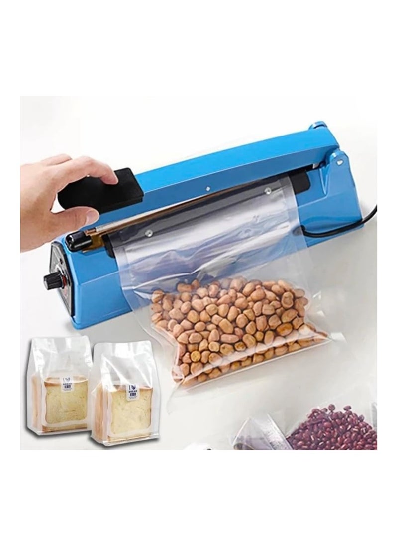 VIO Impulse Sealer Manual Press Electric Heat Sealing Packaging Machine with Adjustable Timer Element Grip Plastic Bag PE PP Packet Pouch Sealer for Home Office Restaurant Cafe AU Pin 300 MM  - Image 1