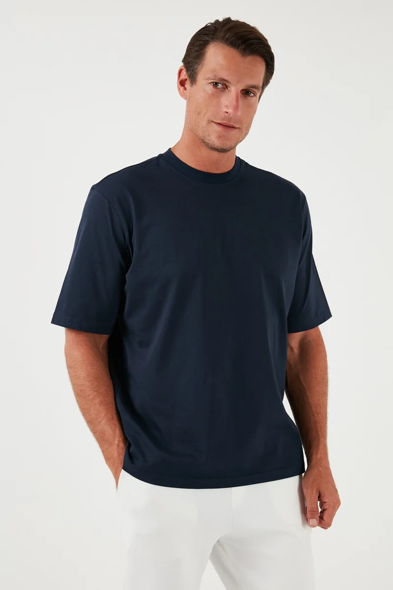 بوراتي Cotton Oversize Crew Neck Basic T Shirt Men's T Shirt 5902365