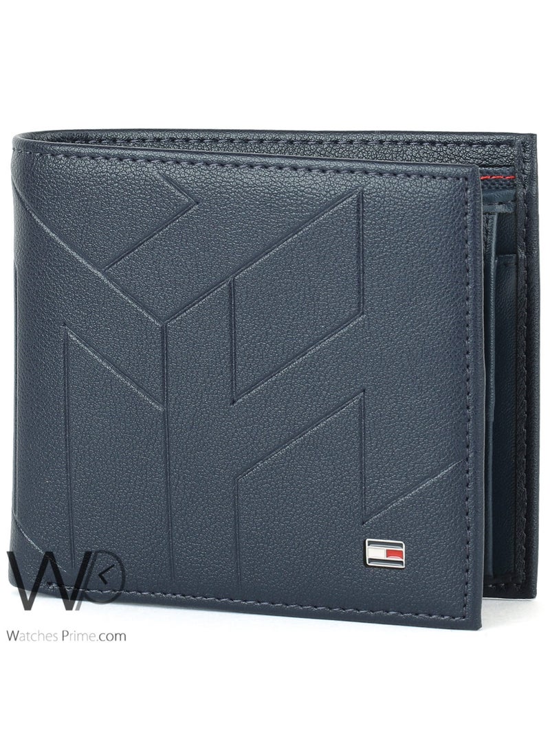Tommy Icons محفظة رجالية جلد طبيعي تومي هيلفيغر - كحلي (أزرق داكن) - مُنقّش - Image 4