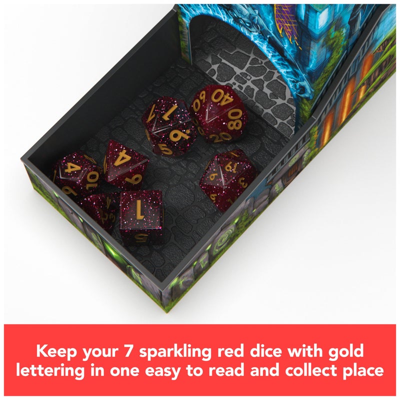 Spin Master Games Campaign Dice Tower Portable 7 Polyhedral Dice RolePlaying Board Games DND Dungeons Dragons MTG Magic The Gathering for Adults  Kids Ages 8 and up - Image 5
