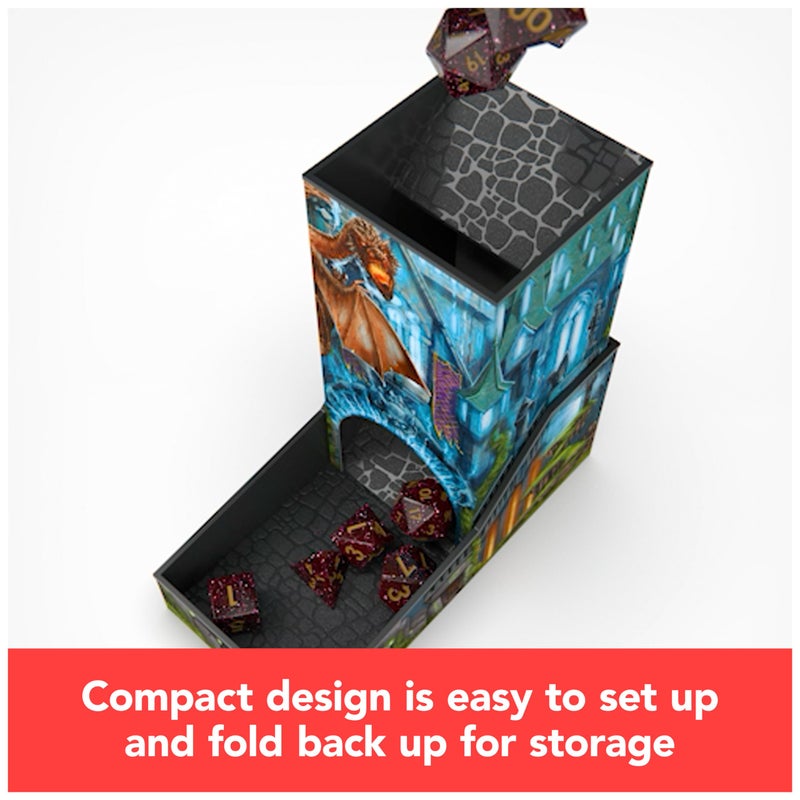 Spin Master Games Campaign Dice Tower Portable 7 Polyhedral Dice RolePlaying Board Games DND Dungeons Dragons MTG Magic The Gathering for Adults  Kids Ages 8 and up - Image 3