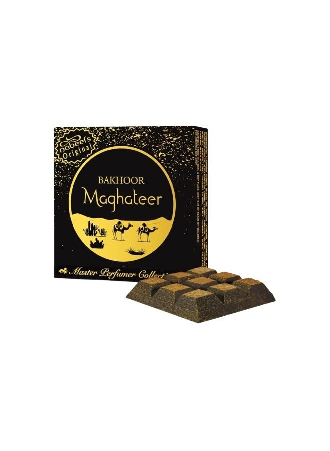Nabeel Bakhoor Maghateer 40GMS Premium Arabian Incense with Deep Oudh Amber and Smoky Woody Notes - Image 1