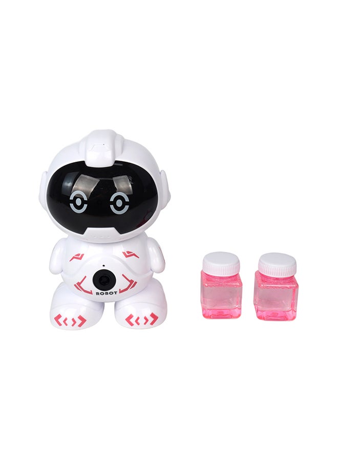 Galaxy Toys - آلة فقاعات روبوت فضائي مع ضوء وموسيقى مع 2x30 مل محلول فقاعات - Image 1
