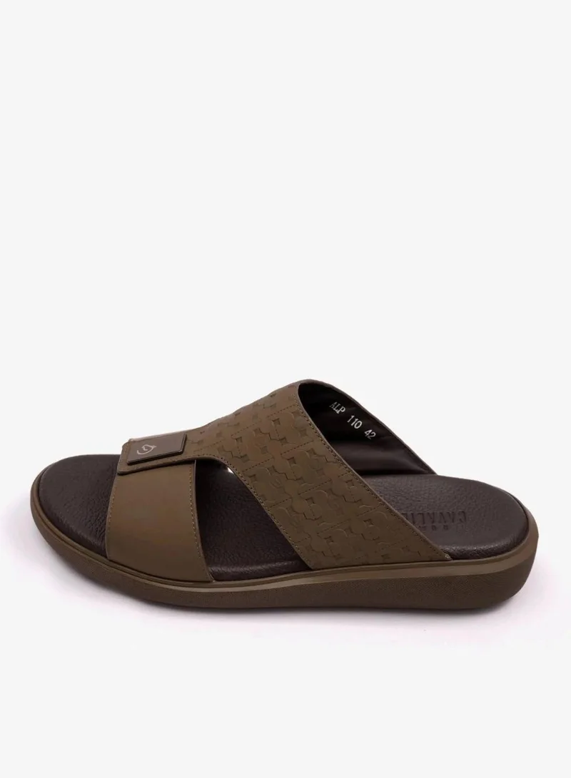 STYLISH TRIM MENS UOMO CAVALIER SANDALS TRUFFLE