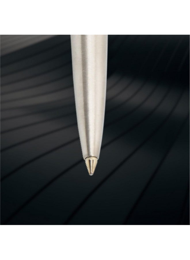 Parker Jotter Stainless Steel Chrome Trim Ball Pen | Ink Color - Blue | Perfect For Employees | Unique Gifts For Entrepreneurs - Image 4