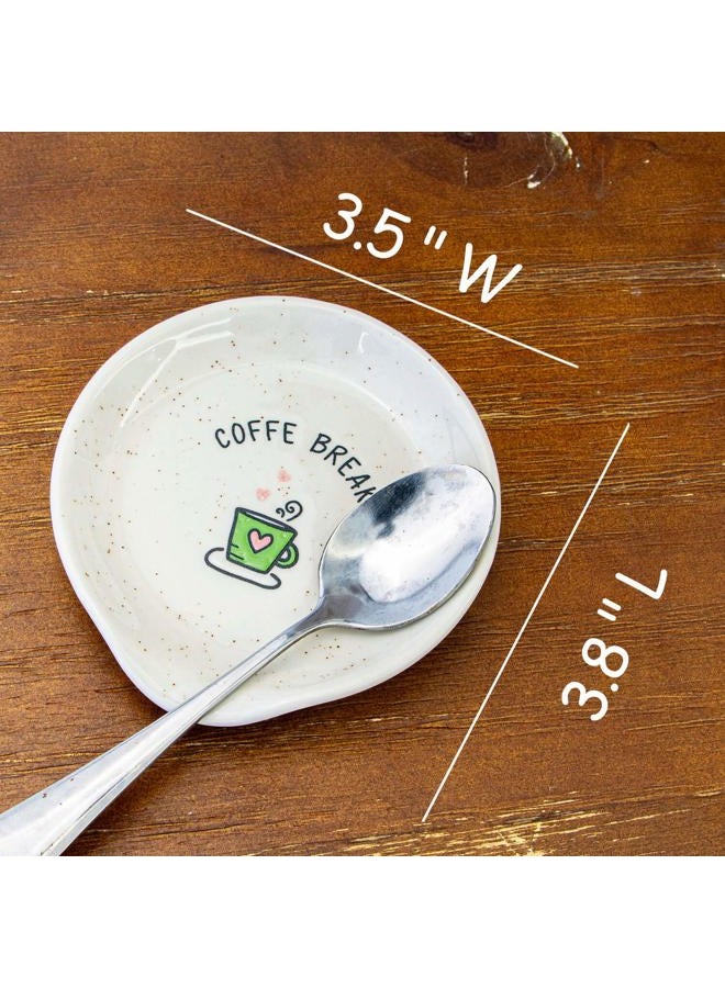 VILIGHT Coffee Spoon Rests - Coffee Station Décor Coffee Bar Accessories - Gift for Women Men - Coffee Break - Image 3