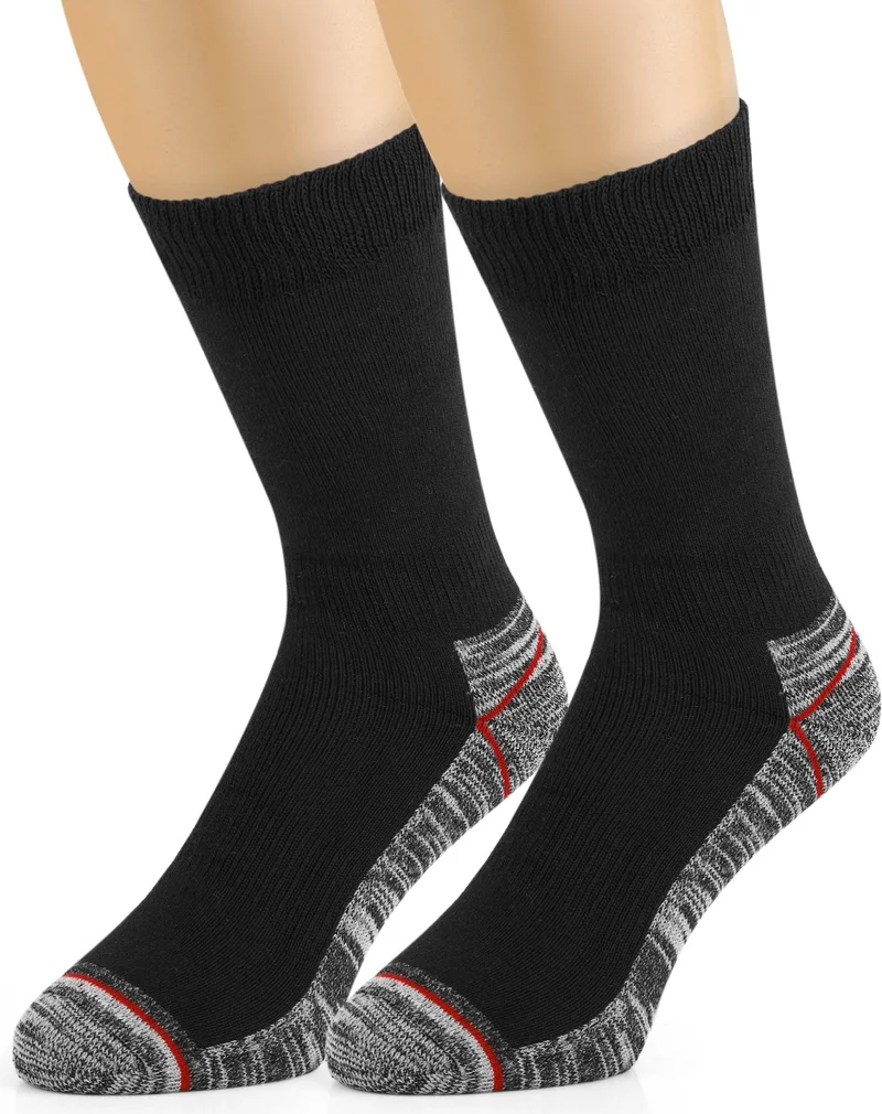 اوزي سوكس 3 Pairs of Men's Durable, Protective and Heel Toe Thick Worker Socks