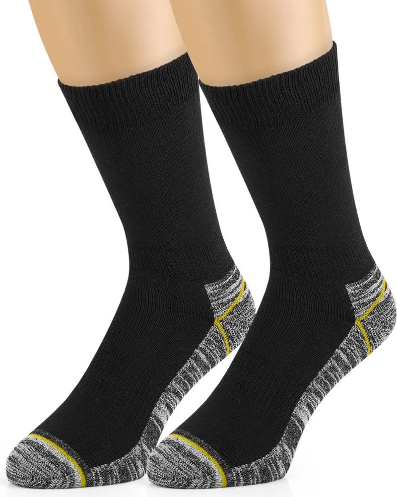 اوزي سوكس 3 Pairs of Men's Durable, Protective and Heel Toe Thick Worker Socks