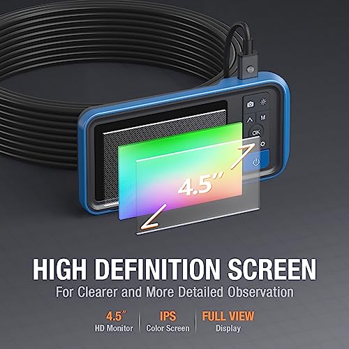 Teslong 50ft Sewer Camera, Teslong 1080P Drain Plumbing Snake Inspection Camera with Light, 50 ft Flexible Borescope Endoscope Duct Fiber Optic Scope Cam - Image 5