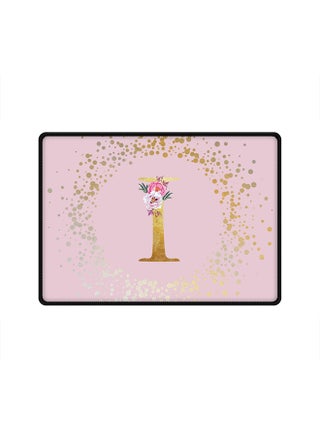 Designer Gaming Mouse Pad  Anti-Skid Mousepad Large Keyboard Mouse Pad Desk Mat Custom Monogram Initial Letter Floral Pattern Alphabet - I  (Pink) - pzsku/Z7D39DDF1E07360398A90Z/45/_/1696070615/6a075f2f-1a32-49d4-82b5-0be1504a0f7f