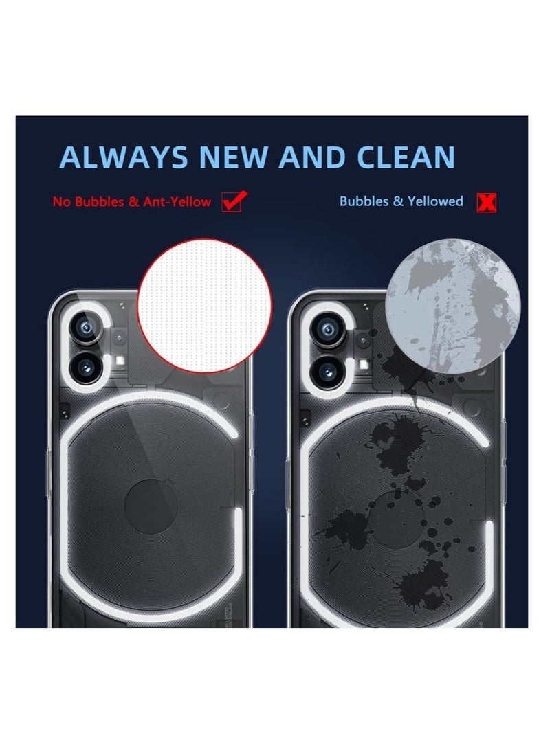 Raxoom Compatible Nothing Phone 1 Case Clear Slim Fit Ultra-Thin Soft TPU Anti-Slip Grip Phone Cases Lightweight Anti-Scratch Back Cover Grip - Image 3