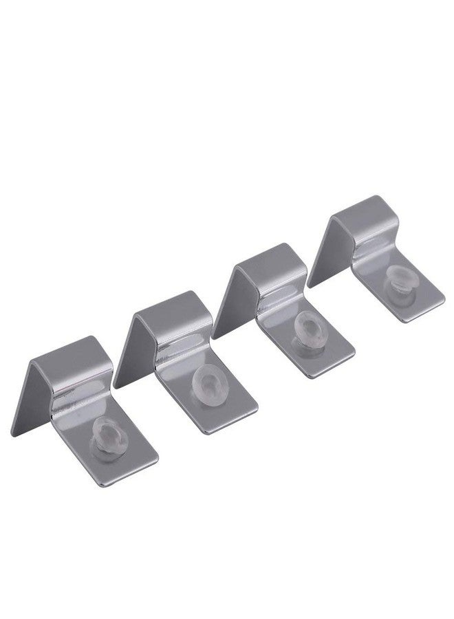 Fdit Pack of 4 Stainless Steel Aquarium Fish Glass Cover Clip Support Holder for Protecting(8mm) - Image 1