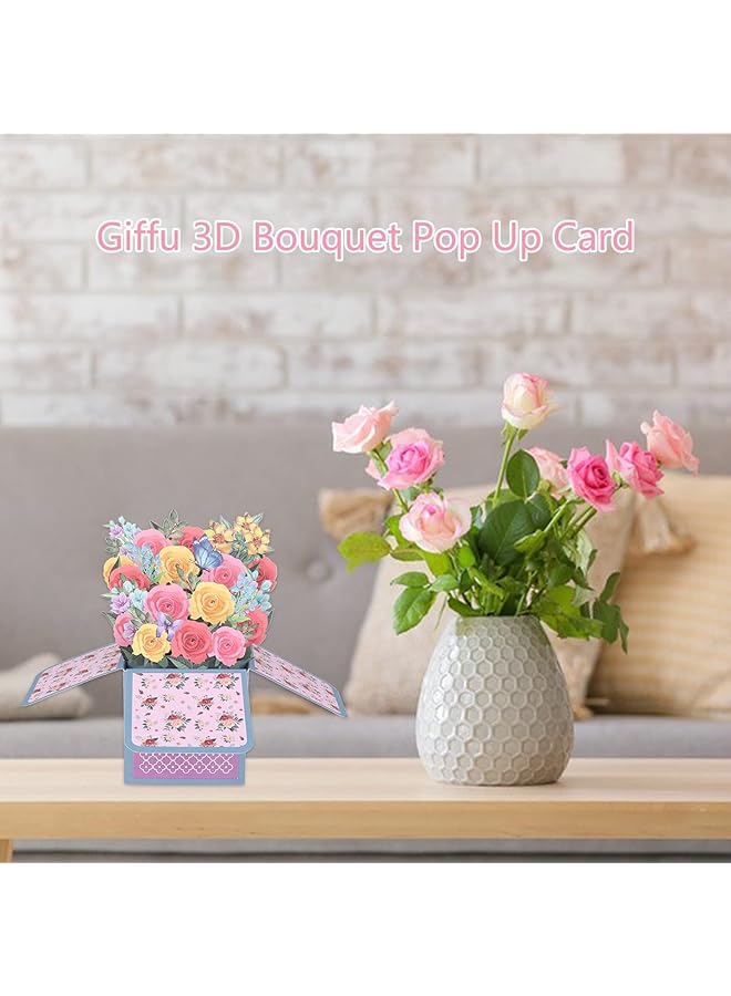 إيروريكس بطاقة معايدة منبثقة ثلاثية الأبعاد، بطاقة معايدة على شكل سلة زهور، بطاقة معايدة على شكل باقة زهور، بطاقة معايدة على شكل فراشة، بطاقة معايدة على شكل عيد ميلاد، بطاقة هدايا عيد ميلاد، بطاقات معايدة على شكل زهور مصنوعة يدويًا - Image 5