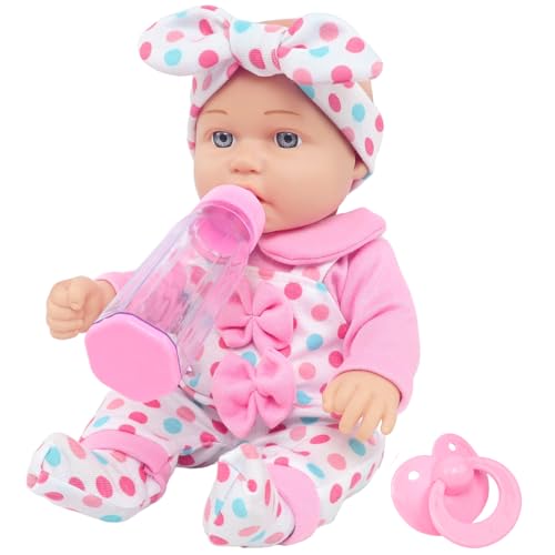 UNICORN ELEMENT 12 Inch Baby Dolls with Clothes Accessories Playset 7 Set 12 Inch Baby Doll Bottle Pacifier Pretend Game for 3 Years Old Girls Gifts in Box - Image 1