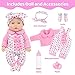 UNICORN ELEMENT 12 Inch Baby Dolls with Clothes Accessories Playset 7 Set 12 Inch Baby Doll Bottle Pacifier Pretend Game for 3 Years Old Girls Gifts in Box - Image 4