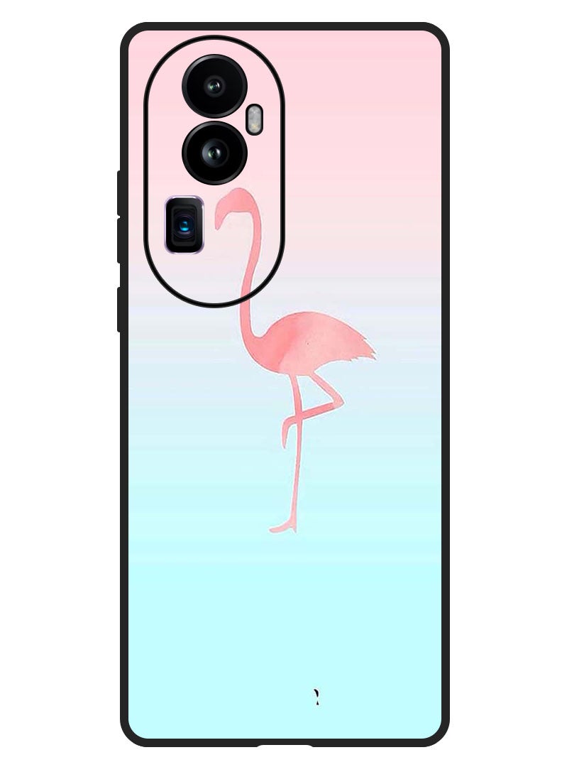 Theodor Protective Case Anti Scratch Shock Proof Bumper Cover For Oppo Reno 10 Pro Plus Pink Flamingo - Image 1
