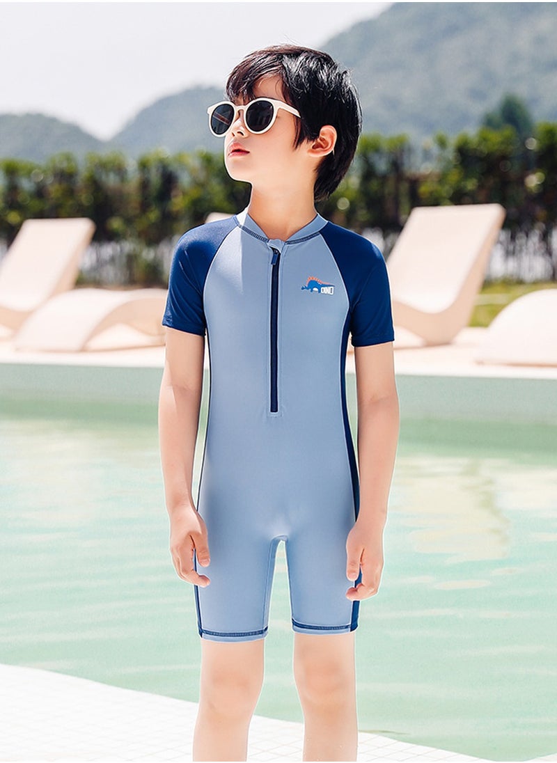 Swimsuits,One Piece Short Sleeve Rash Guard Swimsuits,Kids Water Sport Swimwear,for Toddlers Boys