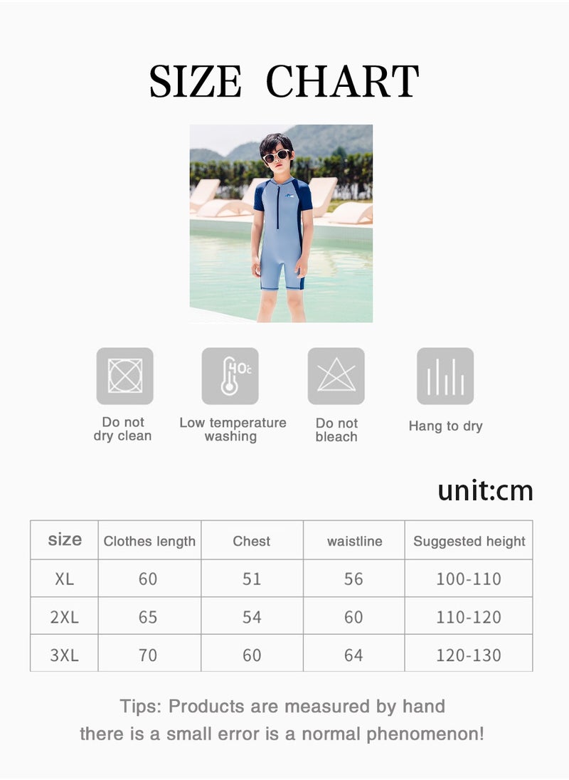 Swimsuits,One Piece Short Sleeve Rash Guard Swimsuits,Kids Water Sport Swimwear,for Toddlers Boys