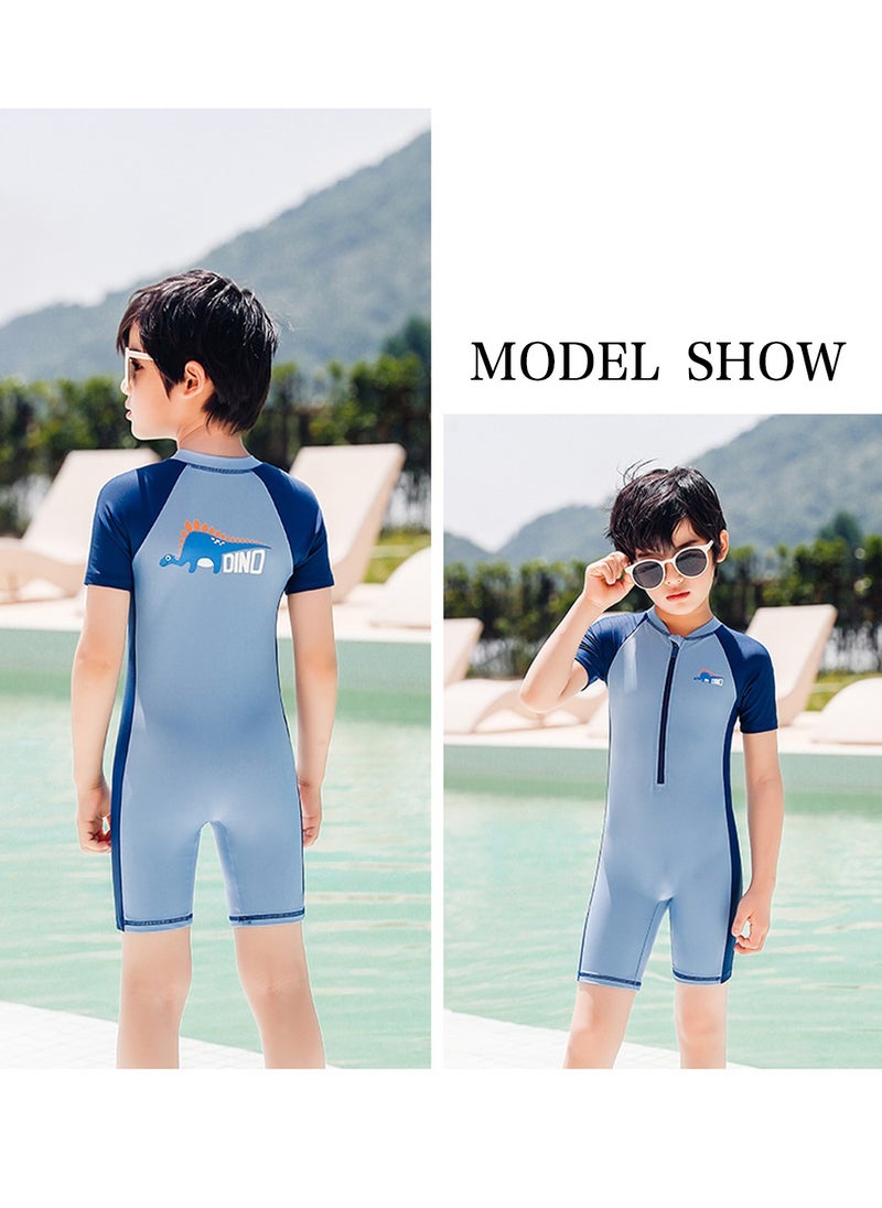 Swimsuits,One Piece Short Sleeve Rash Guard Swimsuits,Kids Water Sport Swimwear,for Toddlers Boys
