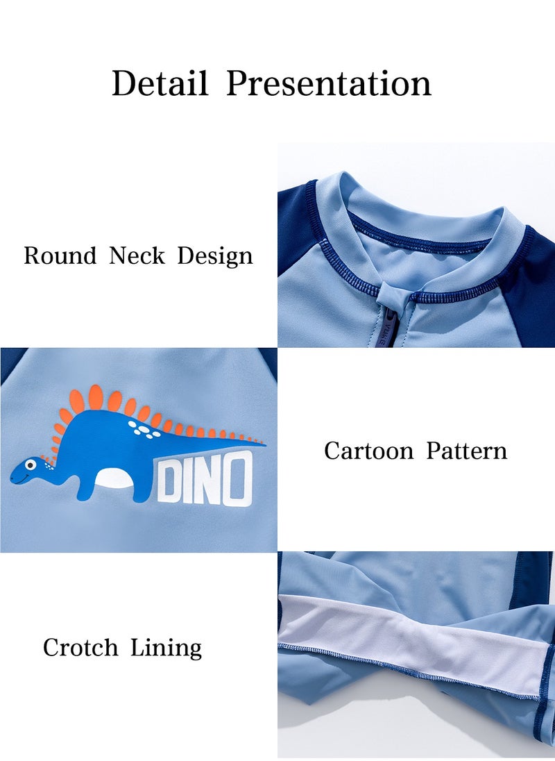 Swimsuits,One Piece Short Sleeve Rash Guard Swimsuits,Kids Water Sport Swimwear,for Toddlers Boys