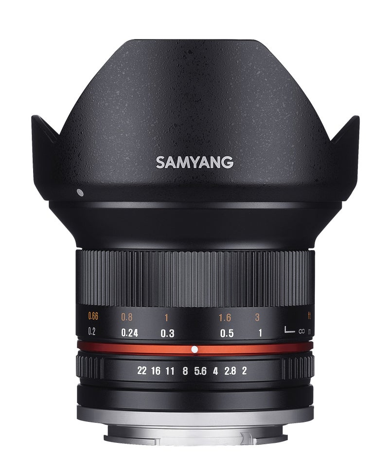 Samyang SY12M-E-BK 12mm F2.0 Ultra Wide Angle Lens for Sony E Cameras, Black - Image 1