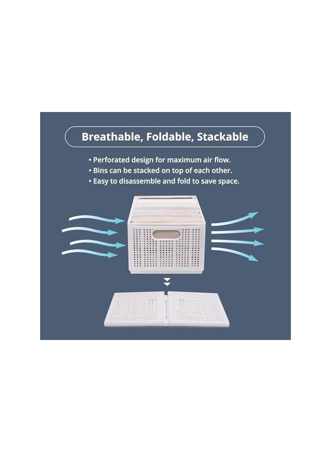 Green Tiger Closet Organizer-Storage Bin Container with Removable Dividers for Wardrobe & Drawers, Clothes Organizer, Office Organization, Pantry Organizer, Sturdy, Stackable & Foldable. - Image 3