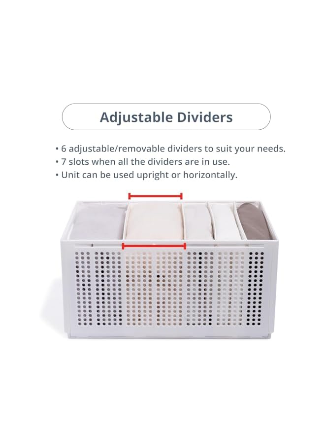 Green Tiger Closet Organizer-Storage Bin Container with Removable Dividers for Wardrobe & Drawers, Clothes Organizer, Office Organization, Pantry Organizer, Sturdy, Stackable & Foldable. - Image 4