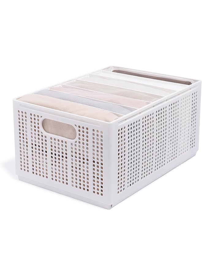 Green Tiger Closet Organizer-Storage Bin Container with Removable Dividers for Wardrobe & Drawers, Clothes Organizer, Office Organization, Pantry Organizer, Sturdy, Stackable & Foldable. - Image 1