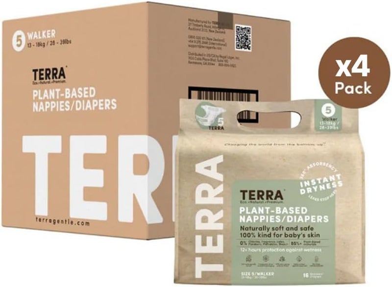 Terra حفاضات تيرا القابلة للتحلل - الحجم 5 (عبوة من 4) - Image 5