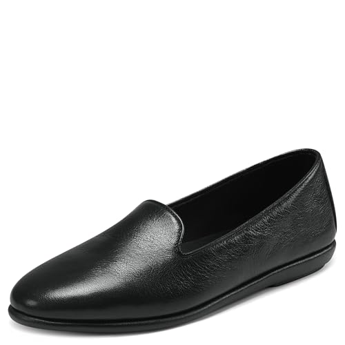 Aerosoles womens Betunia loafers shoes, Black Leather, 5.5 US - Image 4