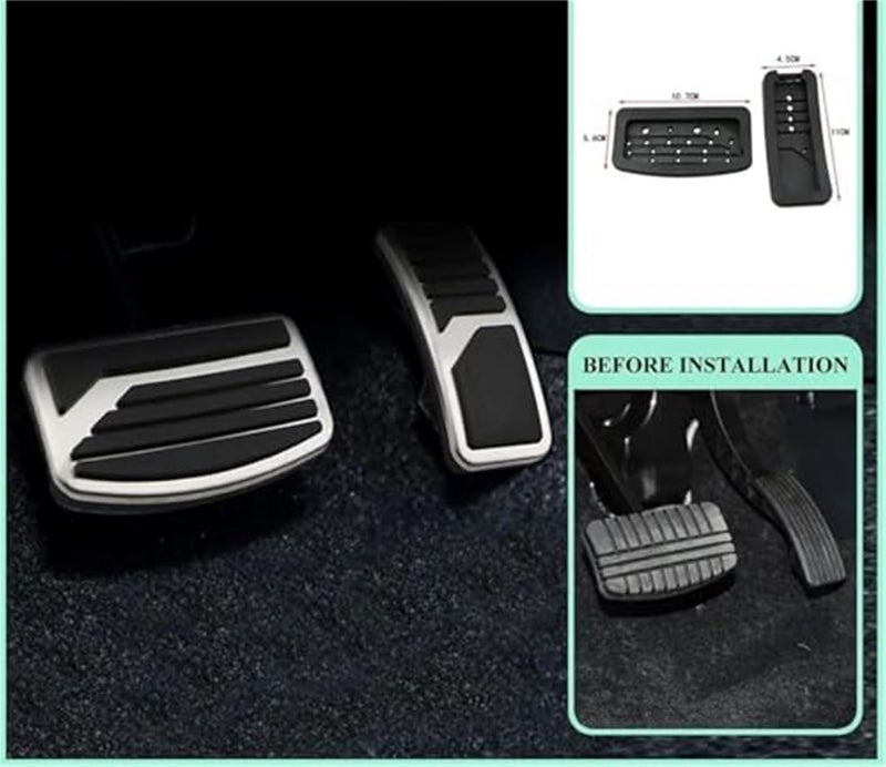Wivplex Nonslip Pedal Pad Set for Various Car Models - Image 5