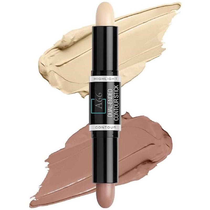 beauty Flawless Contouring 2 in 1 Highlighter Contour Stick Concealer Shade for a Defined and Chiseled Look 8gFor Oily Skin Beige For All Type girls  Women Protect Skin PACK OF 2 - Image 2