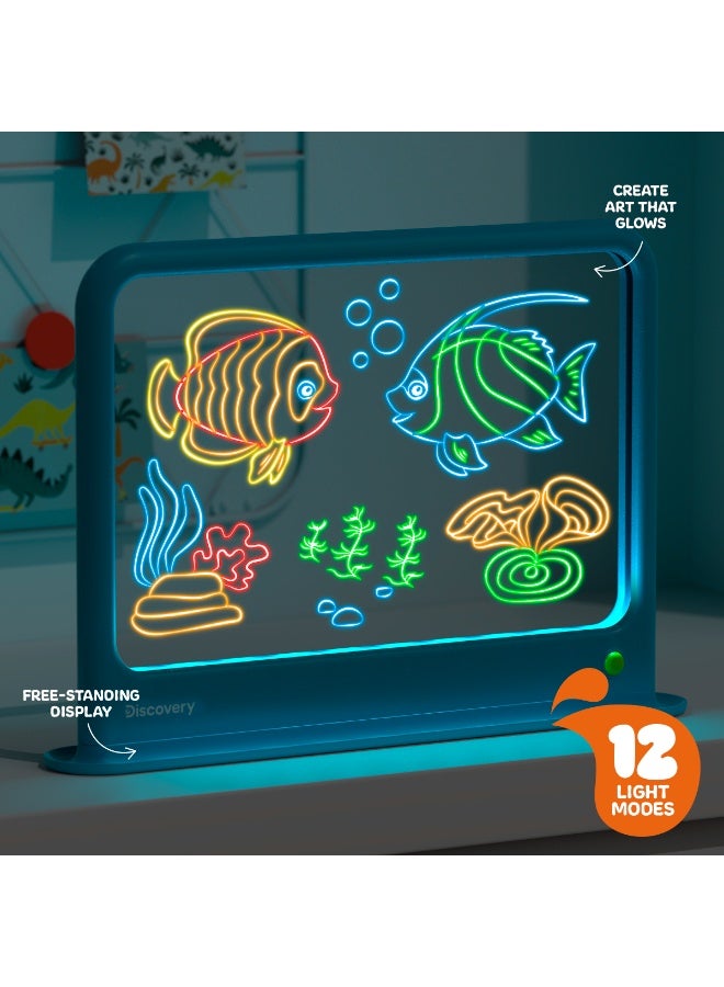 ديسكفري Discovery™ Deluxe Light Designer 6-In-1 Art Board, Arts & Crafts Kit, Educational Toys for Kids & Toddlers 4+ Years - Image 4