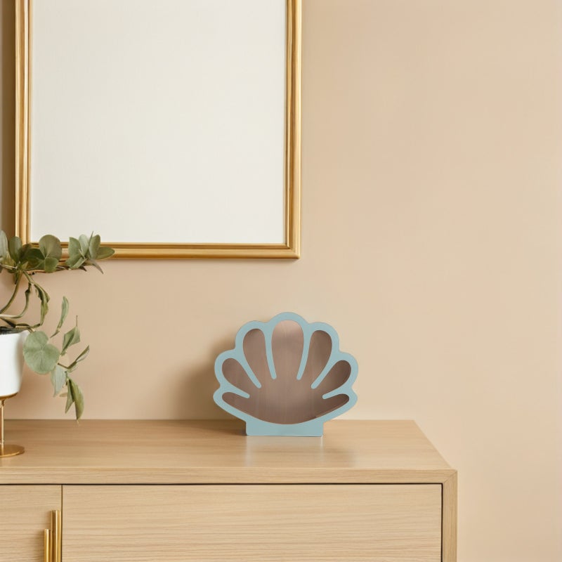 Shadow Box: Seashell Shaped Display Case Small Display Case Trinket Coastal Decor Treasure Chest Room and Bedroom Decor - Image 2