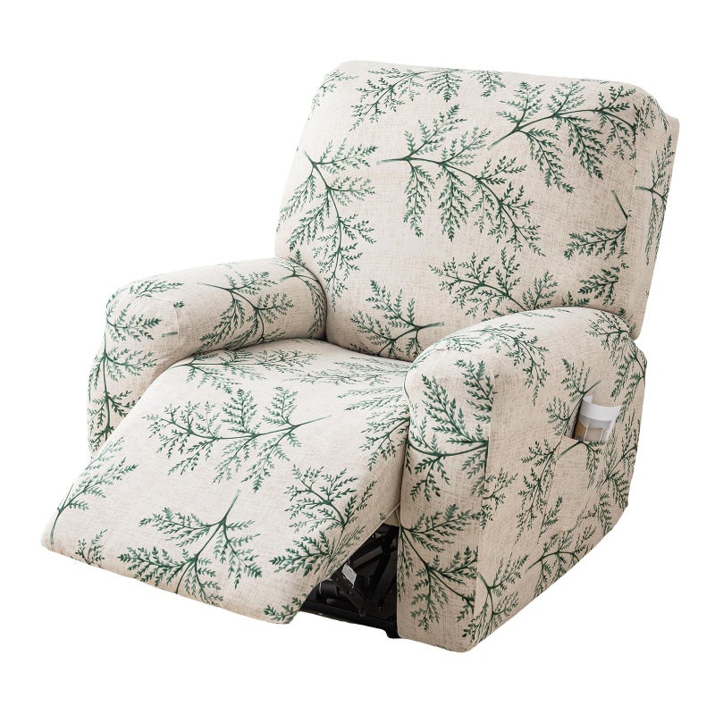 Eco-Ancheng Recliner Slipcovers 4-Pieces Lazyboy Recliner Covers Recliner Couch Covers Recliner Chair Cover Non Slip Reclining Slipcovers with Storage Pockets Furniture Protector for Living Room,14 - Image 1