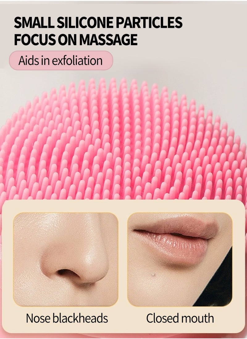 Beirui - Manual Cleansing Brush, 2-in-1 Skin Care Brush, Silicone Face Wash, Manual Dual Wash Brush for Deep Pore Exfoliating Massage - Image 1