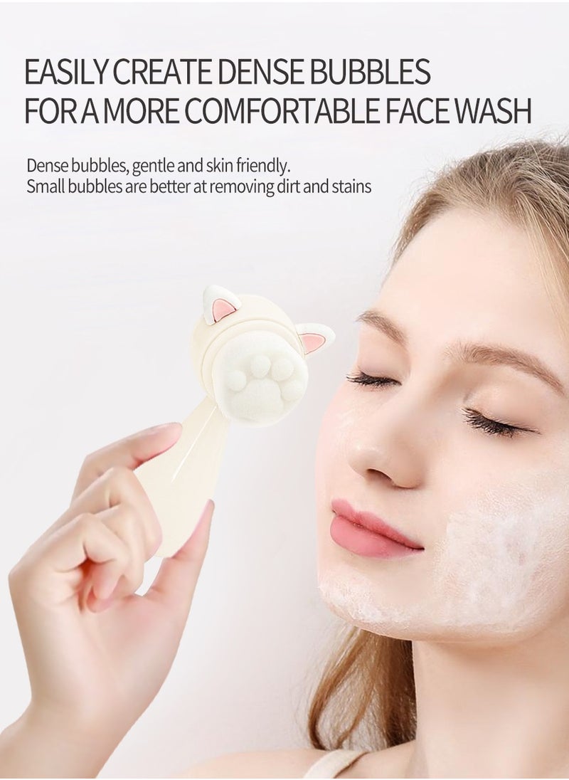 Beirui - Manual Cleansing Brush, 2-in-1 Skin Care Brush, Silicone Face Wash, Manual Dual Wash Brush for Deep Pore Exfoliating Massage - Image 1