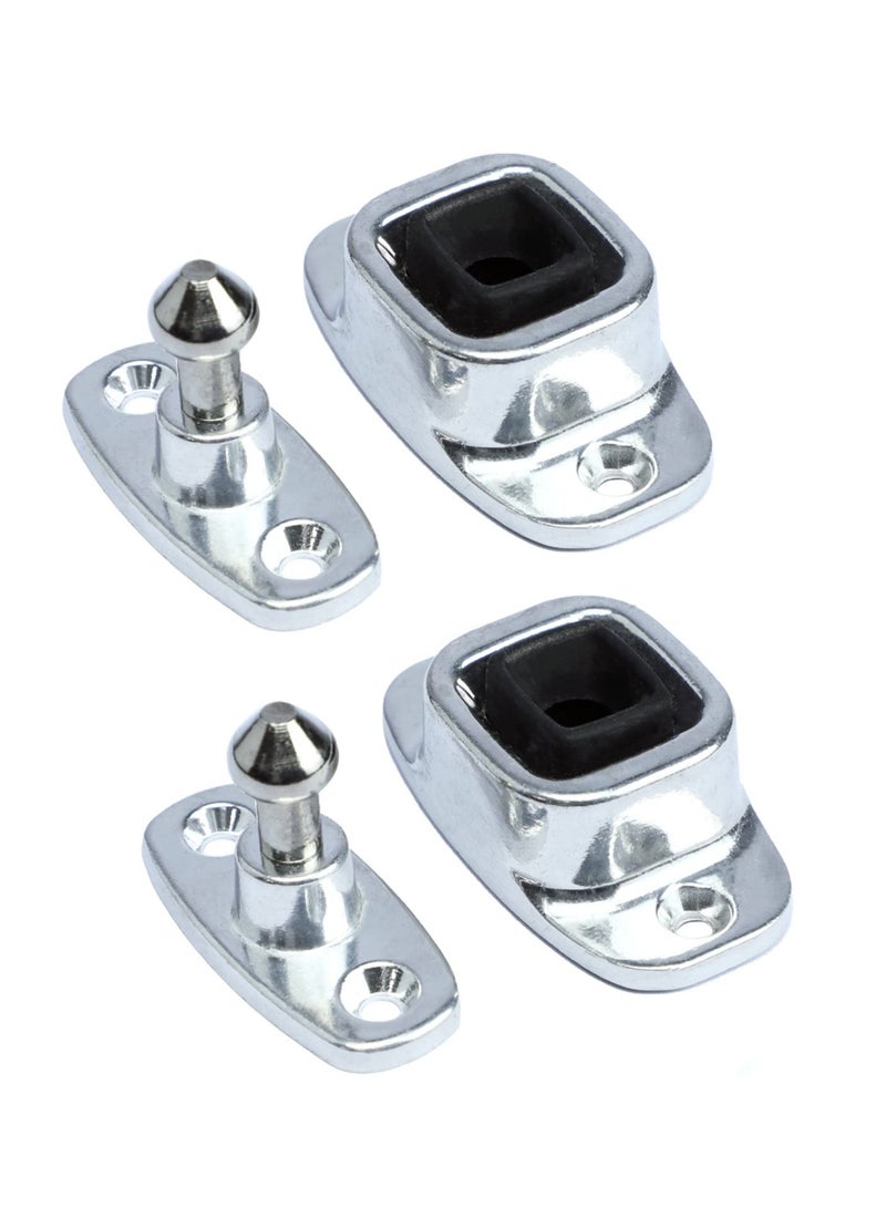 SOLARAE RV Door Holder, Heavy Duty Enclosed Trailer Door Latch, Entry Door Catch, Plunger and Socket Trailer Door Holder for Camper, TravelTrailer, Cargo, Truck, Shed Door (2 Pack) - Image 1