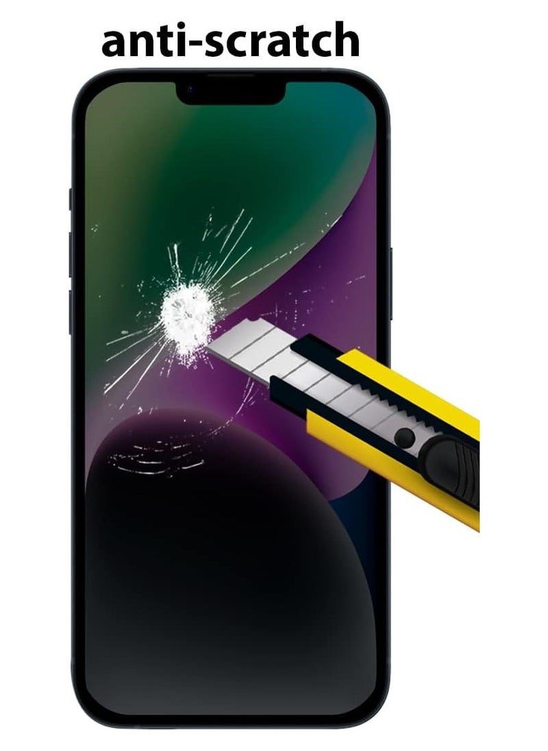 TWEGGON Privacy Screen Protector for iPhone 14 6.1", Tempered Glass Screen Protector for Apple iPhone 14 6.1" Black  - Image 5