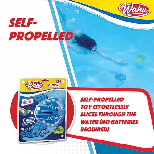 Wahu Sea Gliders Shark Underwater Pool Toy with Self-Propelled Jet and Adjustable Fins, Pool Diving Toy Shark Glides up to 60' Underwater - Image 4