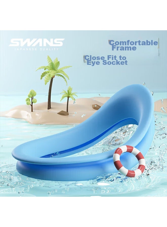 Swans Children's Imported Swimming Goggles, High-definition Anti-fog Waterproof Large Frame Swimming Gl For Boys And Girls, Swimming Equipment, Cherry Blossom Pink - Image 3