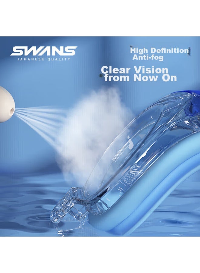 Swans Children's Imported Swimming Goggles, High-definition Anti-fog Waterproof Large Frame Swimming Gl For Boys And Girls, Swimming Equipment, Cherry Blossom Pink - Image 2