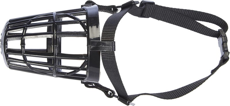 Trixie Plastic Black Muzzle for Dogs - Medium - Image 3