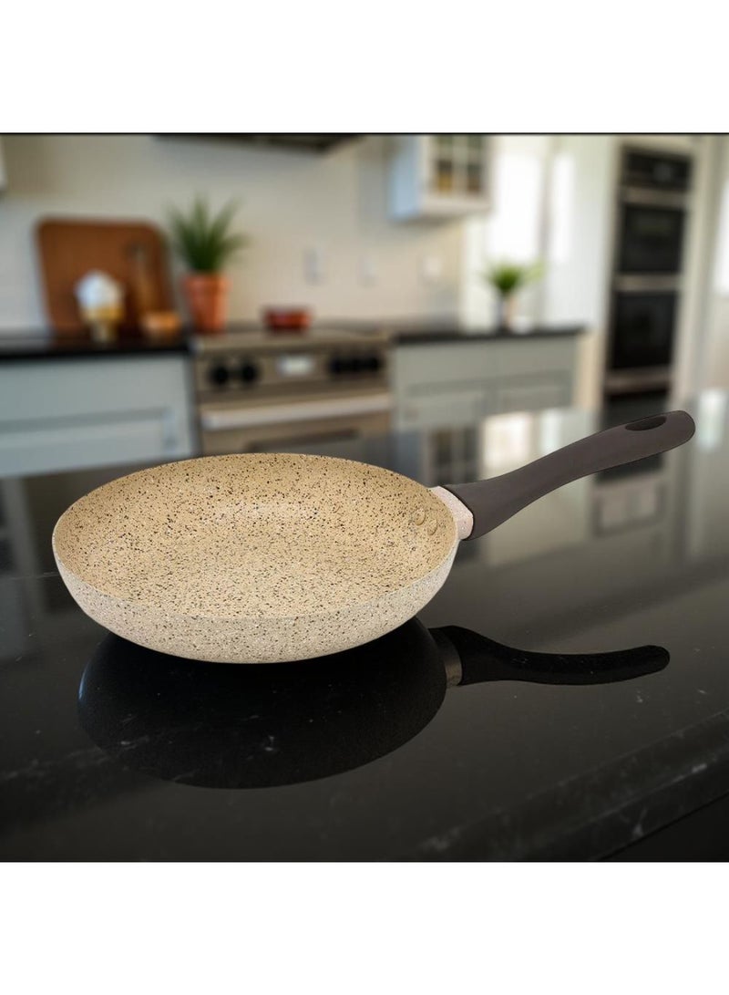 DANUBE HOME Chef's Delight Essential Fry Pan  – Premium Non-Stick PFOA Free Frying Pan with Easy Grip Handles, Induction Compatible, Ideal for Healthy Cooking & Easy Cleaning  20X4.3Cm - Image 1