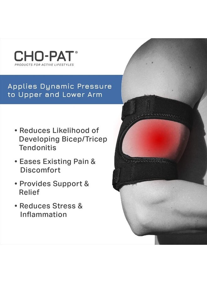 Cho-Pat Bicep/Tricep Cuff, Compression Brace for Bicep/Tricep Tendonitis, Weight Lifting Strains, and Inflammation, XX-Large, Made in the USA  - Image 5