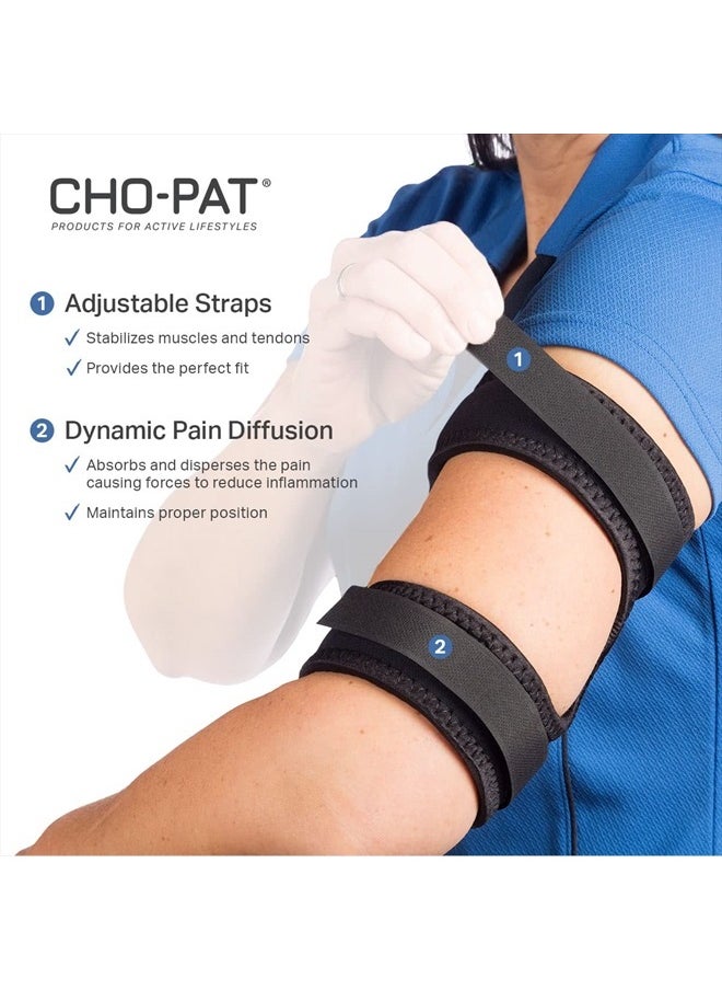 Cho-Pat Bicep/Tricep Cuff, Compression Brace for Bicep/Tricep Tendonitis, Weight Lifting Strains, and Inflammation, XX-Large, Made in the USA  - Image 3