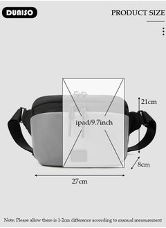 DUNISO Crossbody Bag for Men and Women Waterproof Sling Bag Travel Passport Wallet Bag for Cell Phone, Men's Shoulder Bag,Casual Chest Bag Multipurpose Daypack for Sports,Travel,Working Shopping School Daily Use  - Image 4